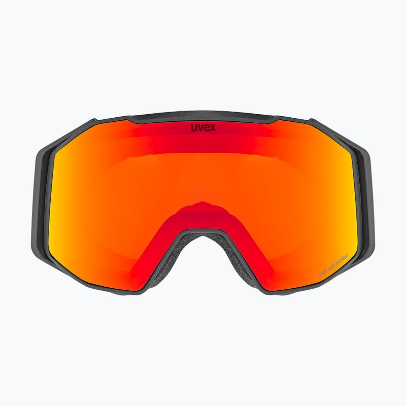 Ski goggles UVEX Gravity FM black matt/mirror red/orange/clear 2
