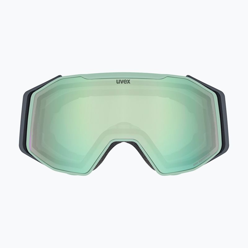 Ski goggles UVEX Gravity FM oxid matt green/mirror opal/orange/clear 2