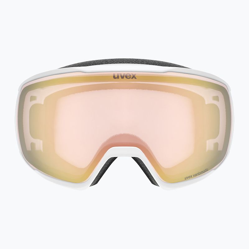 Ski goggles UVEX Victorious V S1-S3 white matt/vario rose mirror 2