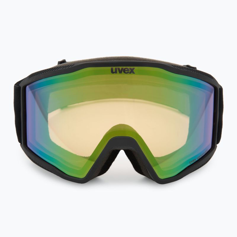 Ski goggles Uvex Blast V black matt/vario green mirror 2