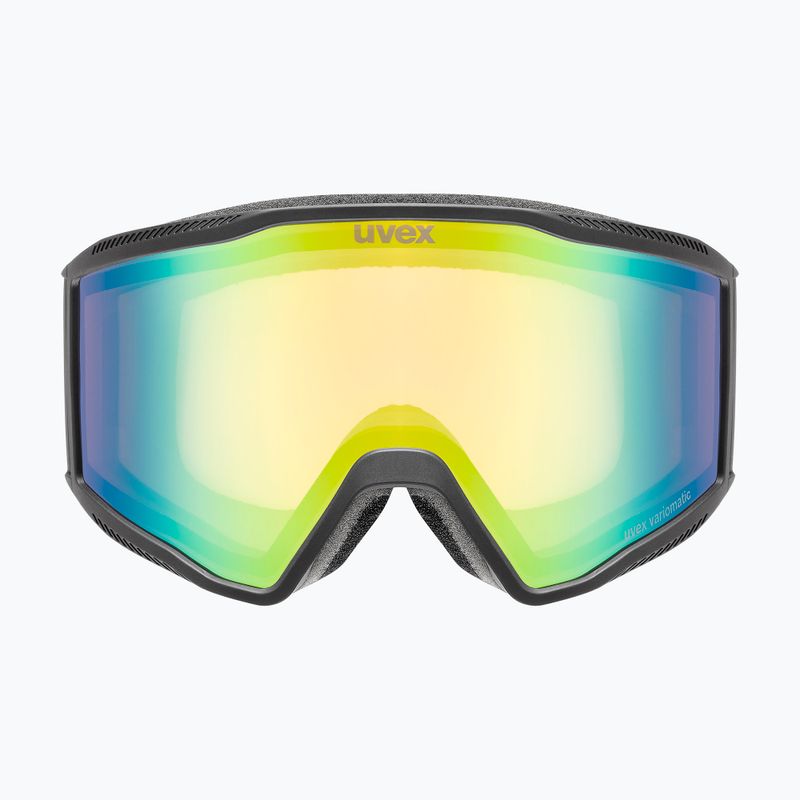 Ski goggles Uvex Blast V black matt/vario green mirror 6