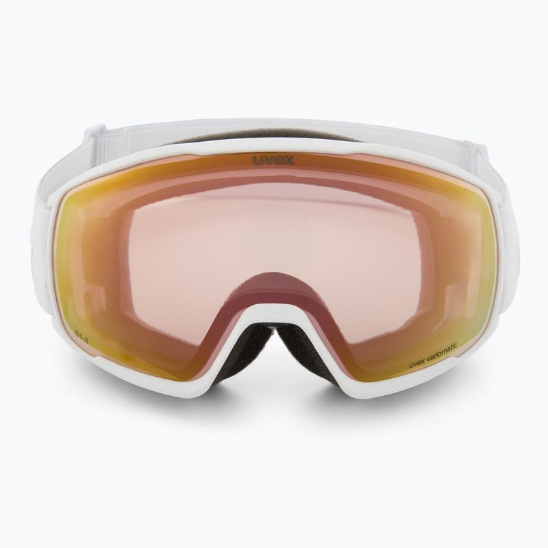 Ski goggles UVEX Victorious S V white matt/vario rose mirror 2