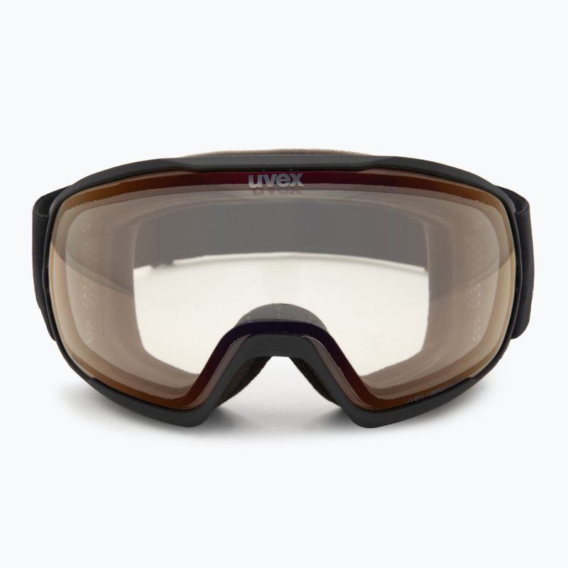 Ski goggles UVEX Victorious Pro V black matt/vario red mirror 2