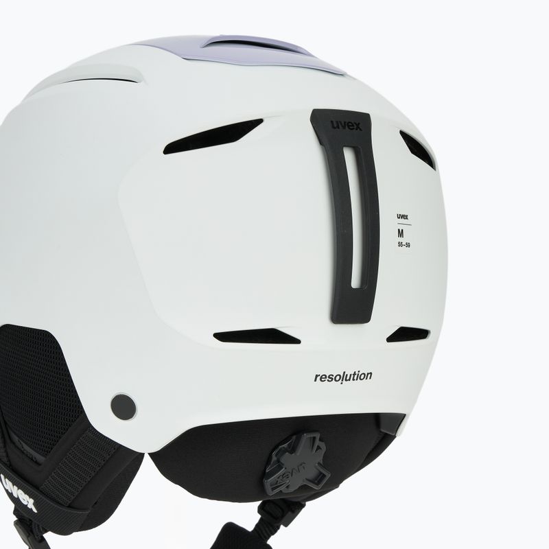 Ski helmet UVEX Resolution white/cool lavender grad matt 8