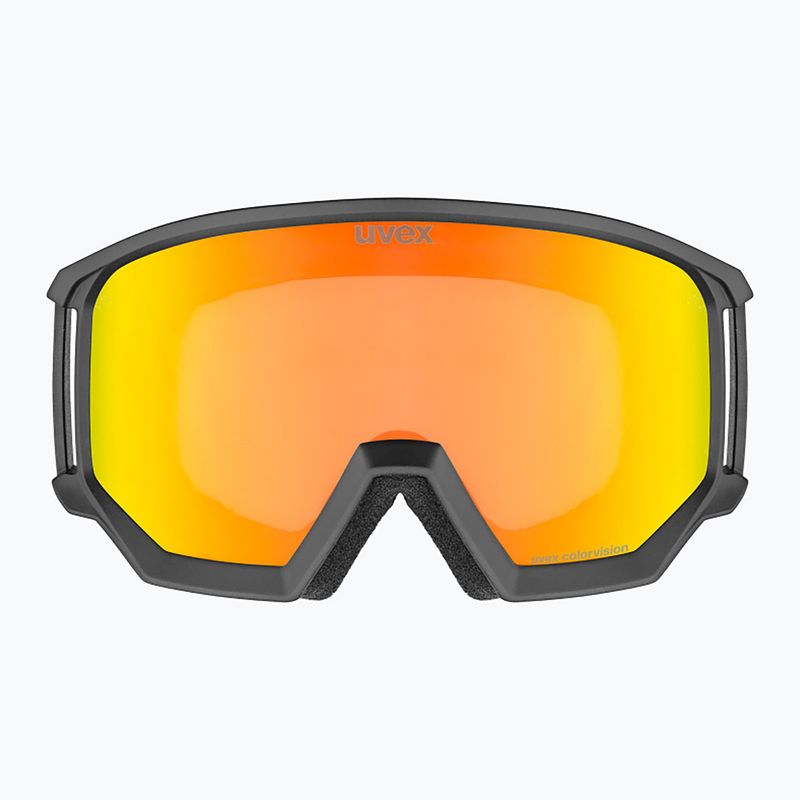 Ski goggles UVEX Athletic CV black/mirror red 2