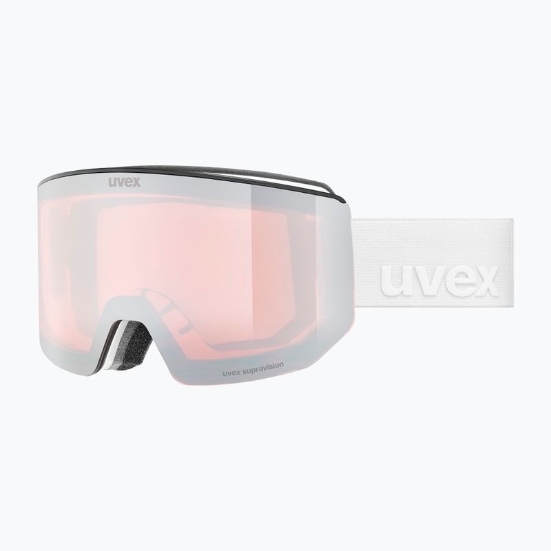 Ski goggles Uvex Lace Attract FM white matt/mirror silver 7