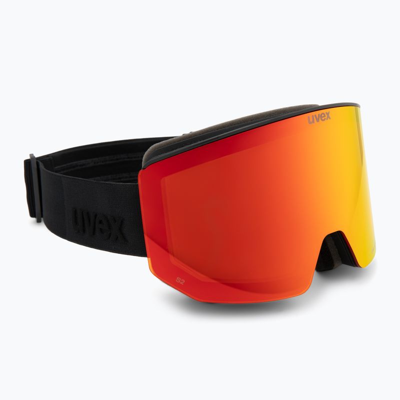 Ski goggles Uvex Lace Attract FM black matt/mirror red 2
