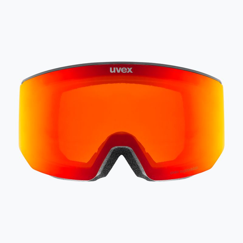 Ski goggles Uvex Lace Attract FM black matt/mirror red 8