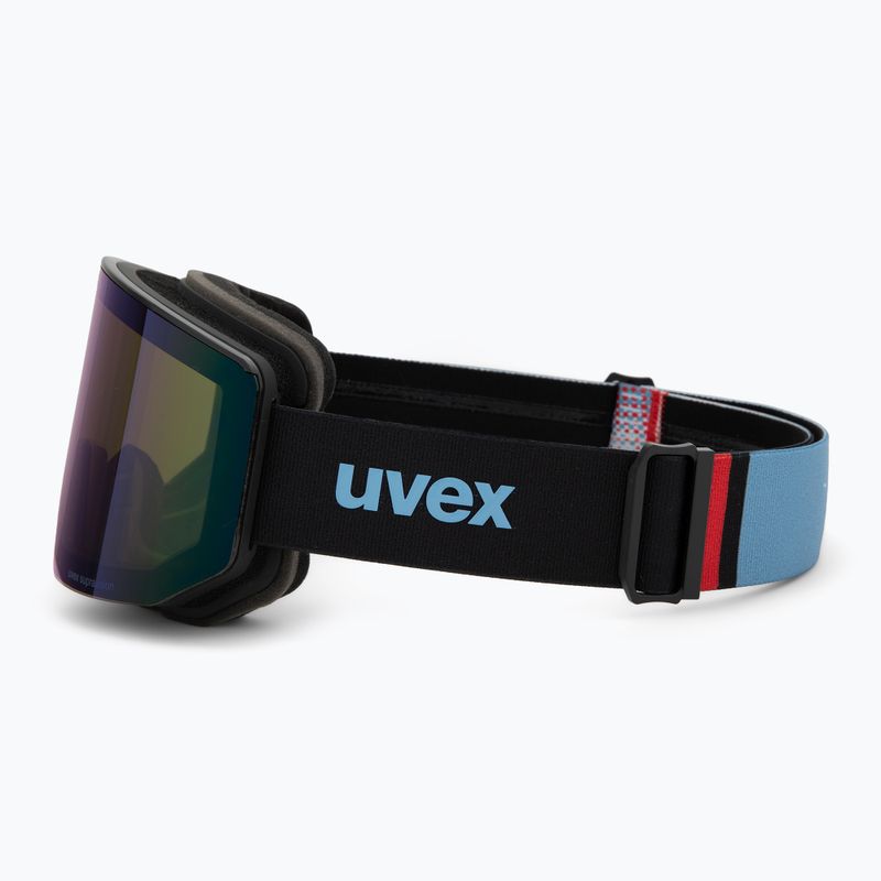 Ski goggles Uvex Lace Attract FM black matt/mirror blue 4