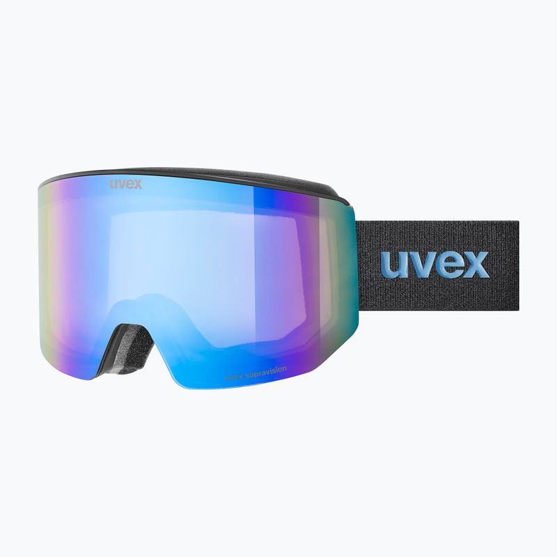 Ski goggles Uvex Lace Attract FM black matt/mirror blue 6