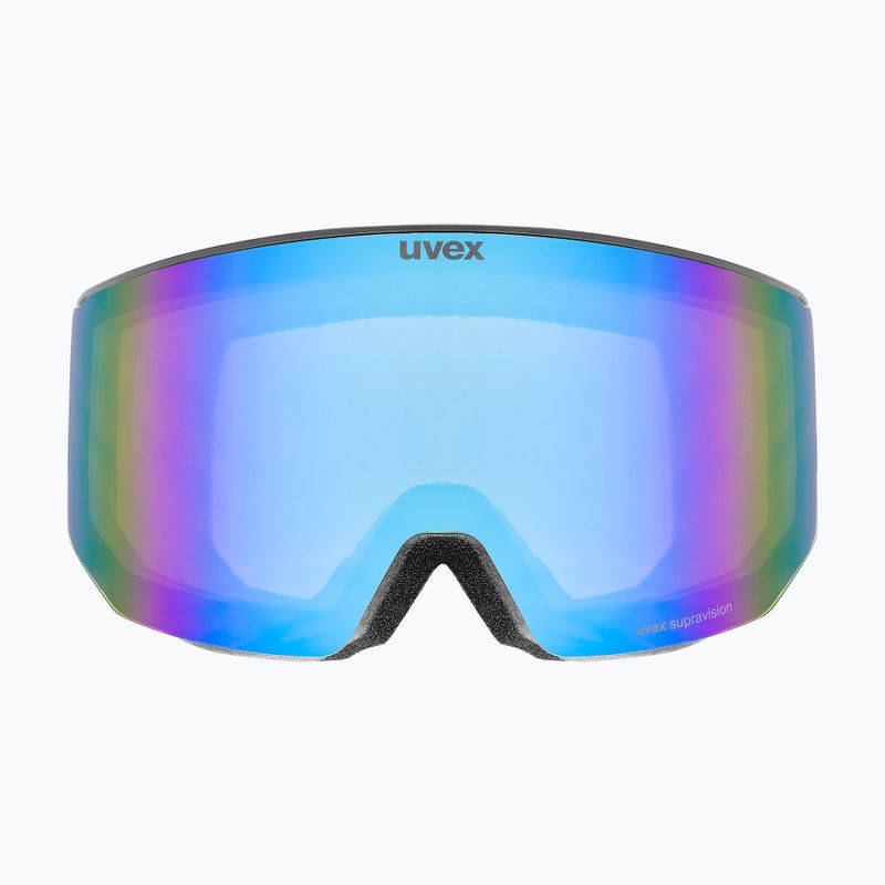 Ski goggles Uvex Lace Attract FM black matt/mirror blue 7