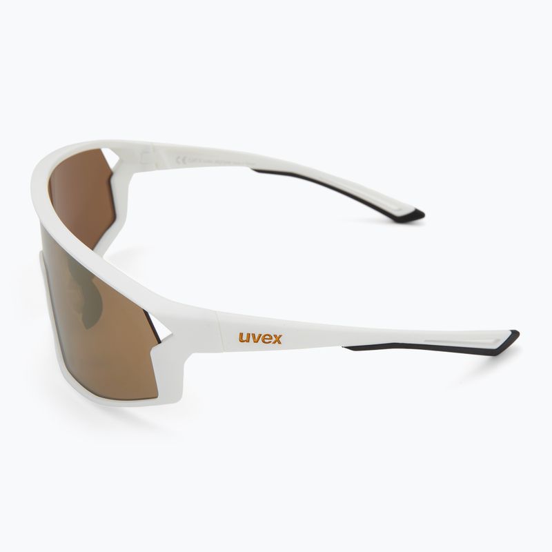 Sunglasses Uvex Skyryse white matt/mirror gold 4