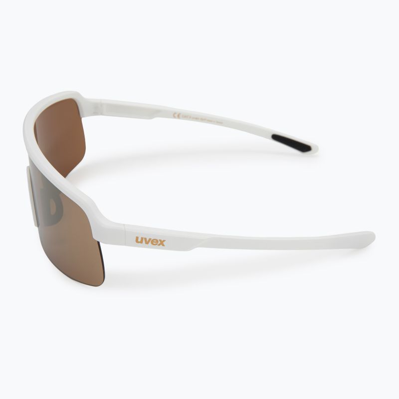 Sunglasses Uvex Dyrt white matt/mirror gold 4
