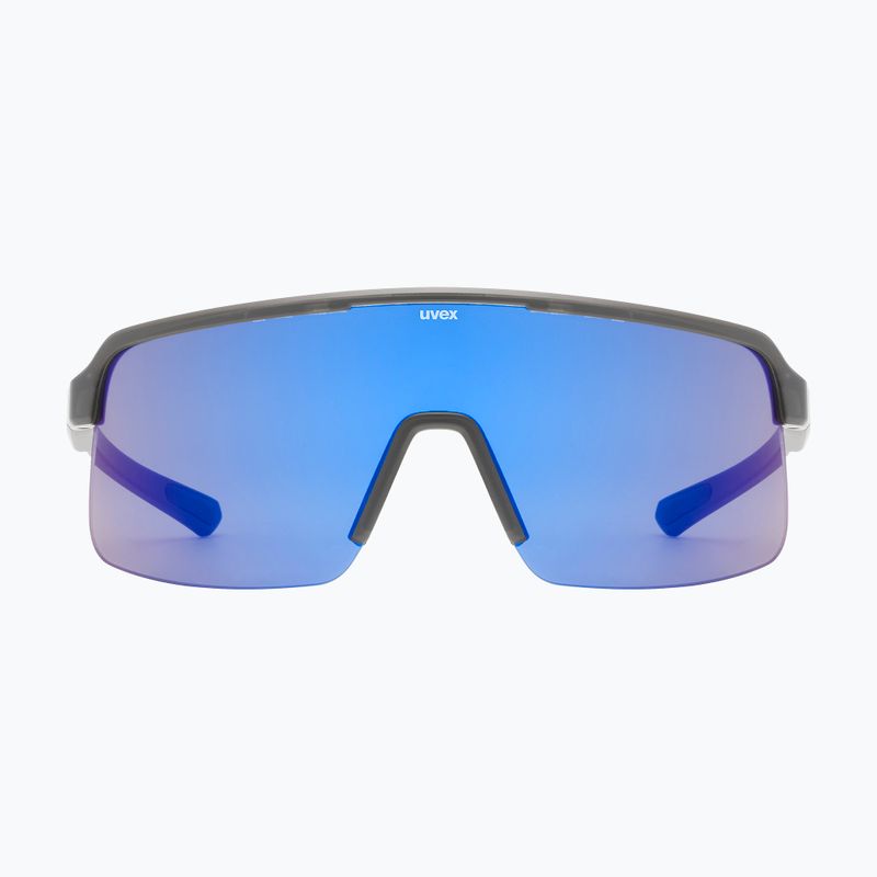 Sunglasses Uvex Dyrt smoke matt/mirror blue 2
