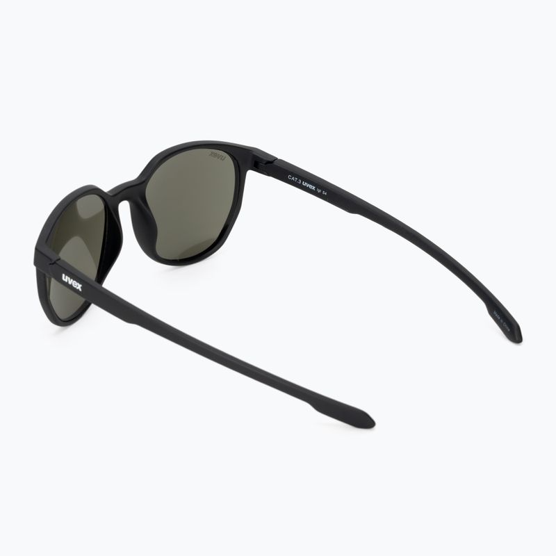 Sunglasses UVEX LGL 54 black matt/green 2