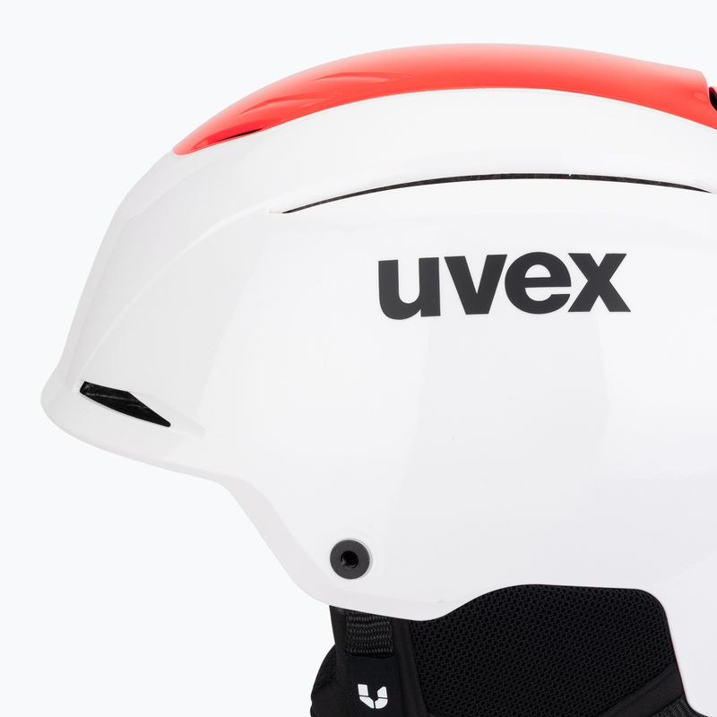 Ski helmet UVEX Resolution SL white/electric red 7