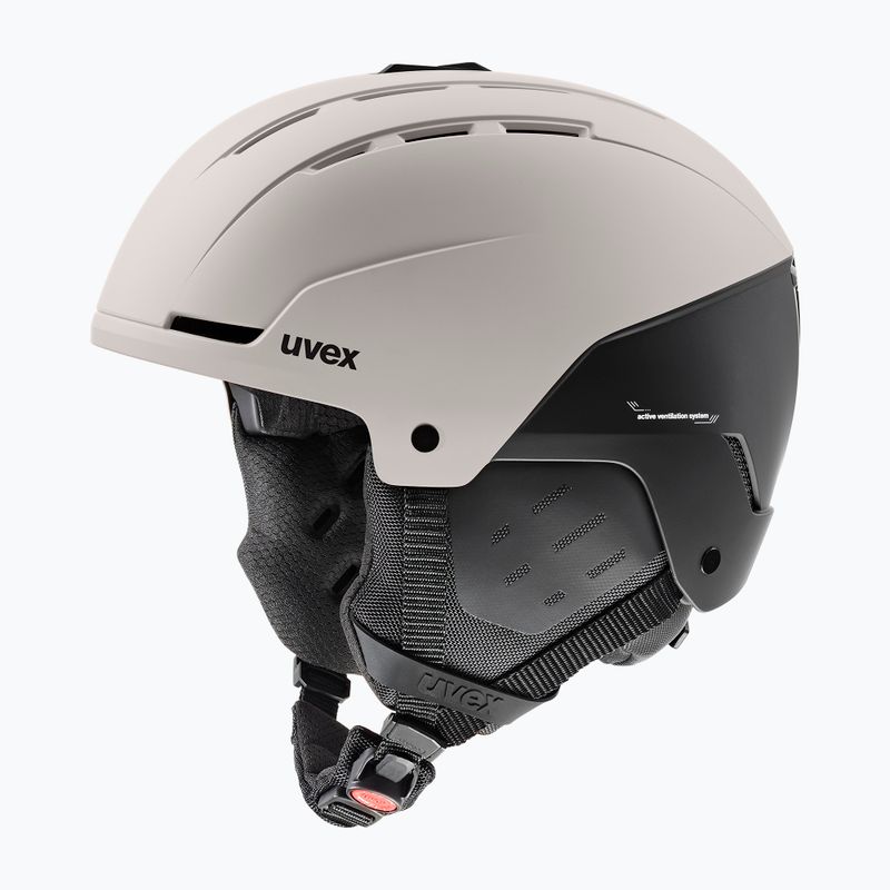 Ski helmet UVEX Stance warm grey/black matt 10