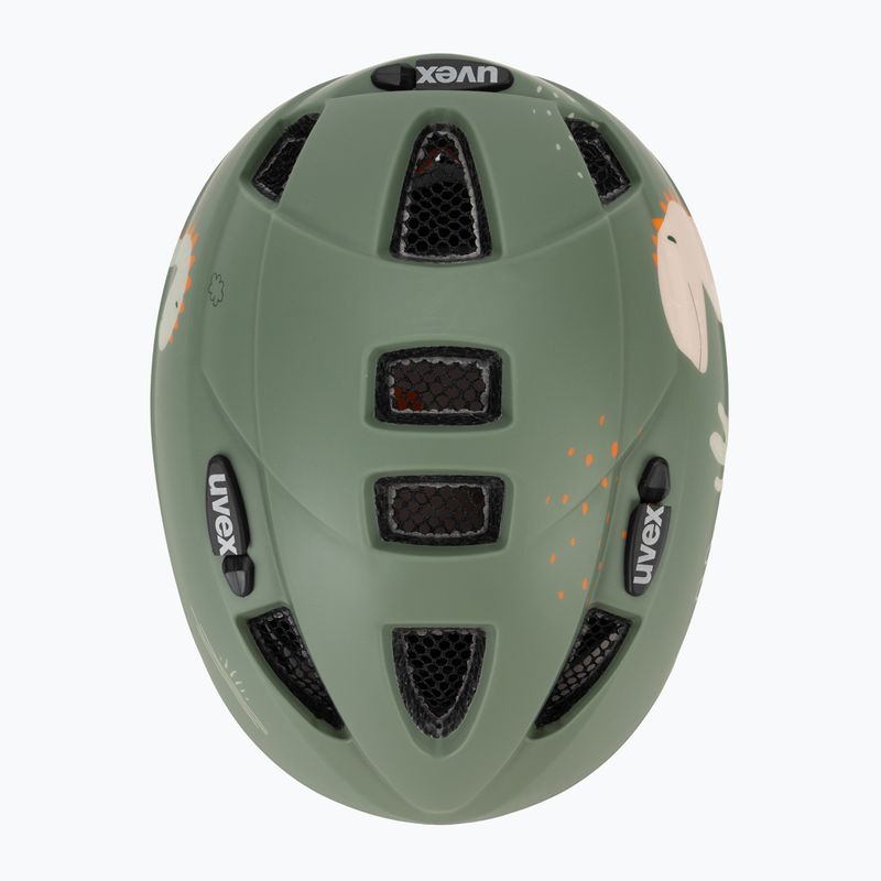 Children's bike helmet UVEX Kid 2 CC sage green dino matt 6