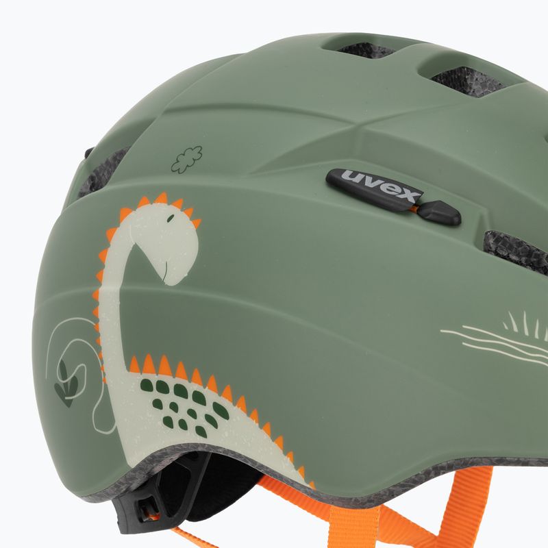 Children's bike helmet UVEX Kid 2 CC sage green dino matt 7