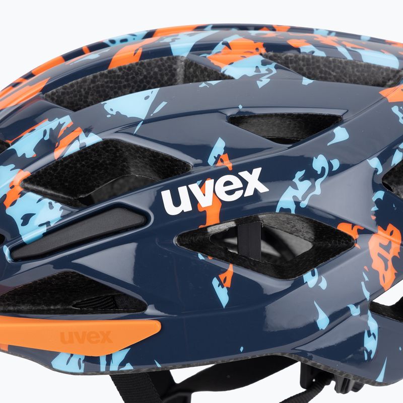 Children's bike helmet UVEX Air Wing 2 papaya/bubble blue 7