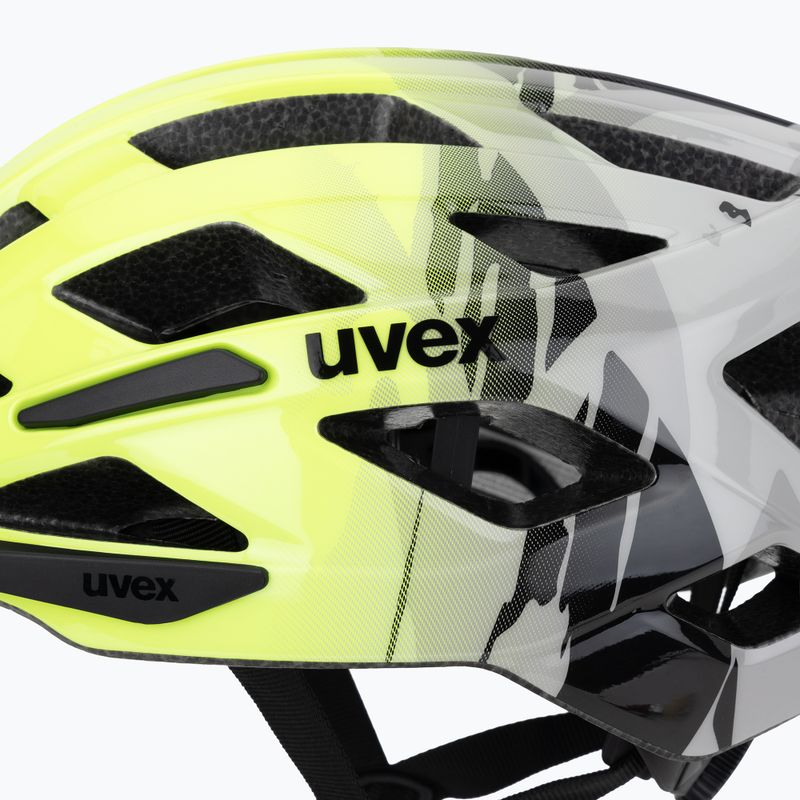 Children's bike helmet UVEX Air Wing 2 neon yellow/black 7