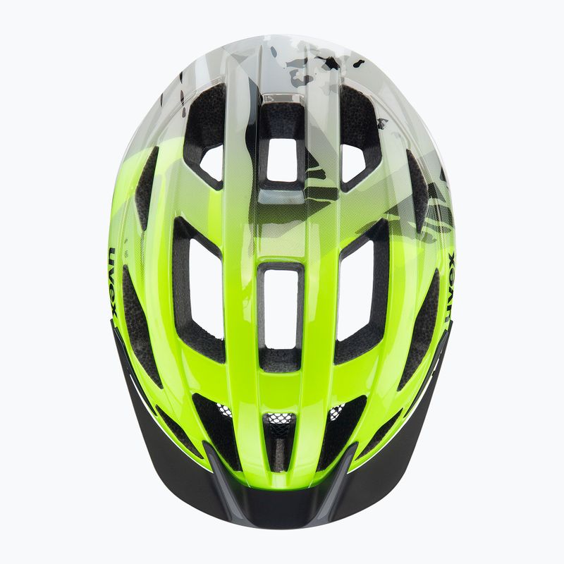 Children's bike helmet UVEX Air Wing 2 neon yellow/black 4