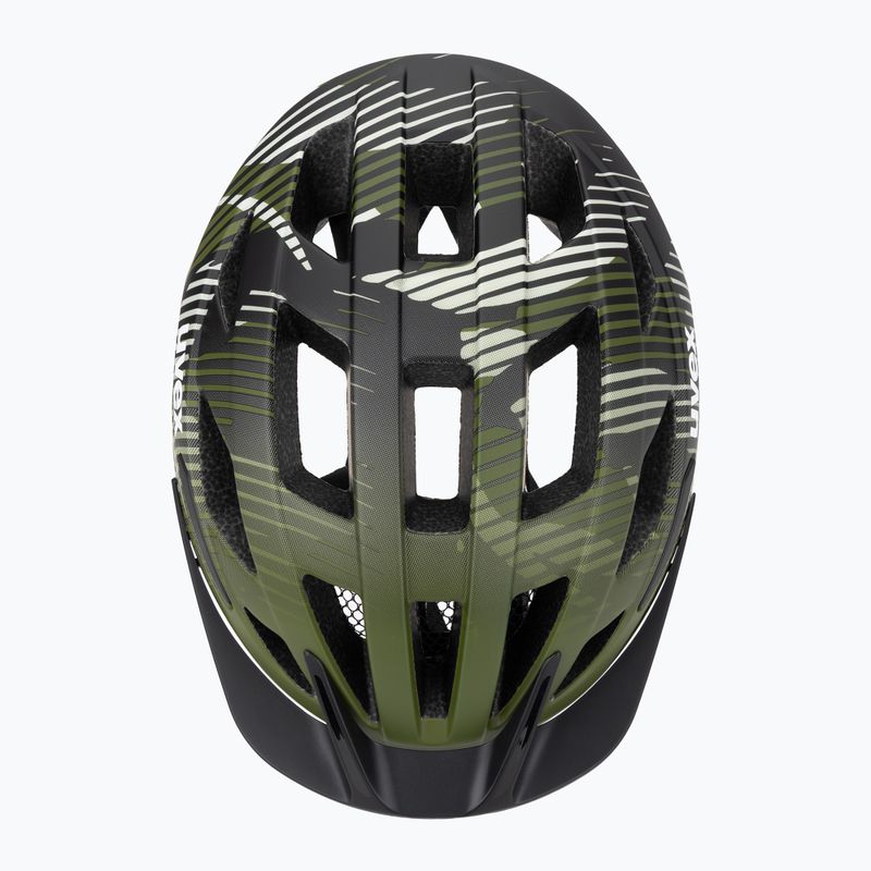 Children's bike helmet UVEX Air Wing 2 CC dark olive/black matt 6