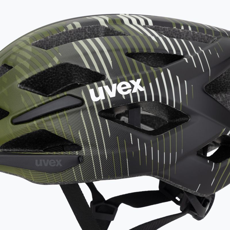 Children's bike helmet UVEX Air Wing 2 CC dark olive/black matt 7