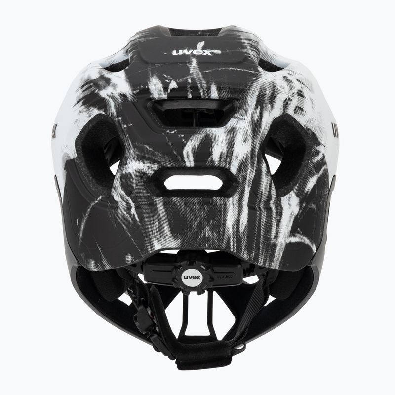 Children's bike helmet UVEX React Fullface Jr black/white matt 4