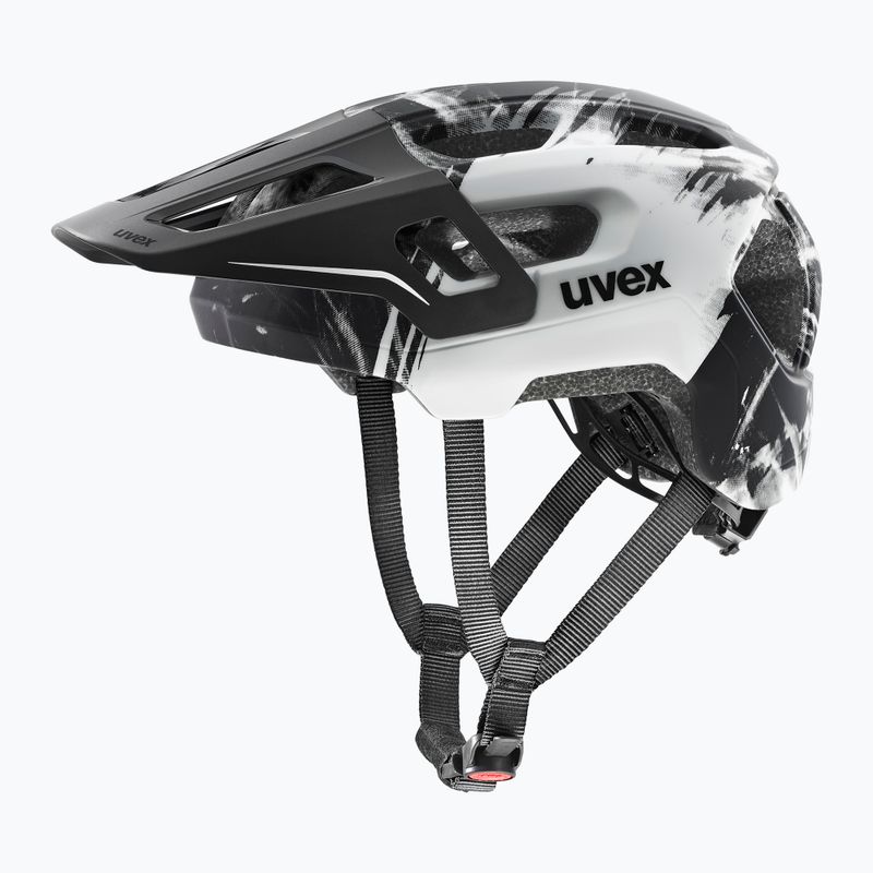 Children's bike helmet UVEX React Fullface Jr black/white matt 2