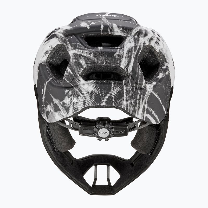 Children's bike helmet UVEX React Fullface Jr black/white matt 4