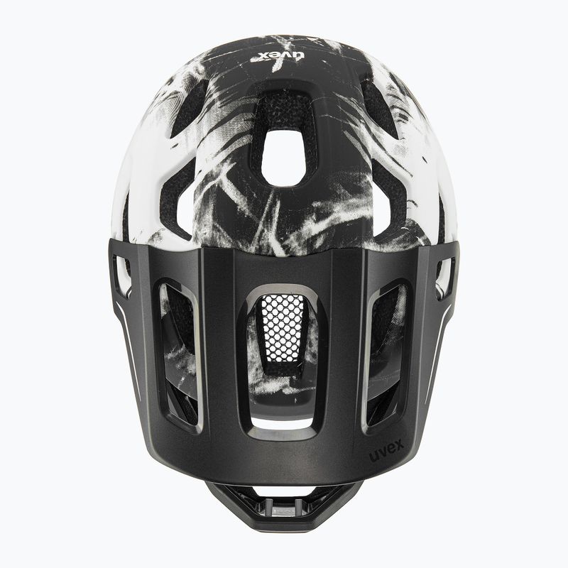 Children's bike helmet UVEX React Fullface Jr black/white matt 5