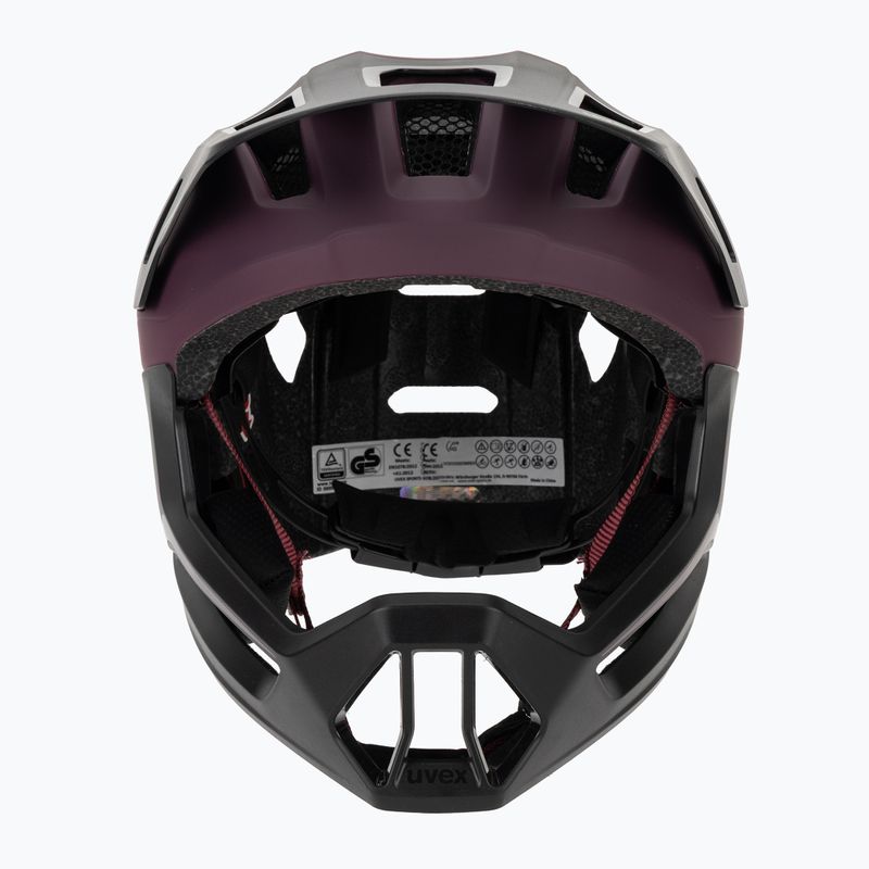Children's bike helmet UVEX React Fullface Jr cranberry matt 2