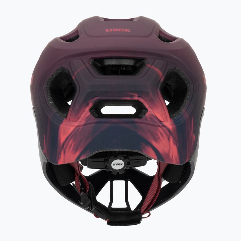 Children's bike helmet UVEX React Fullface Jr cranberry matt 4