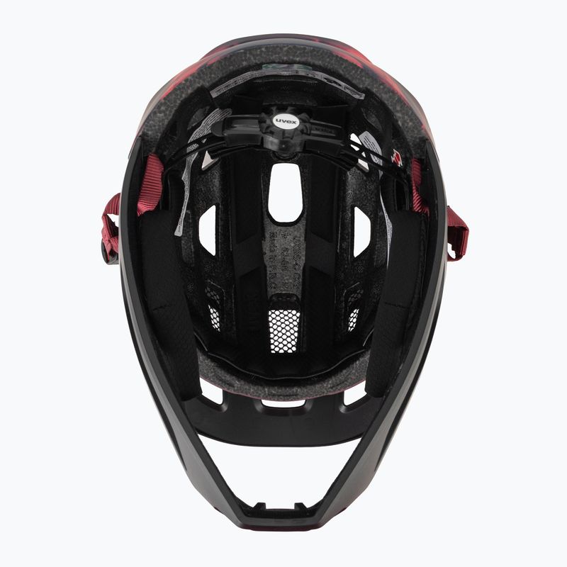 Children's bike helmet UVEX React Fullface Jr cranberry matt 5