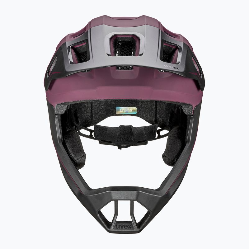 Children's bike helmet UVEX React Fullface Jr cranberry matt 3