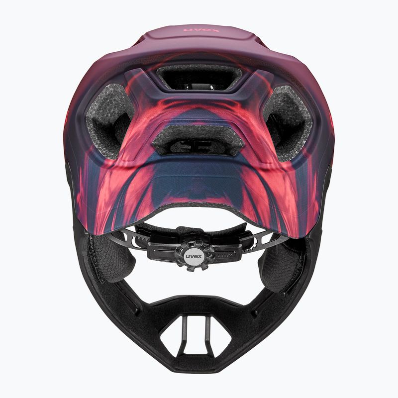 Children's bike helmet UVEX React Fullface Jr cranberry matt 4