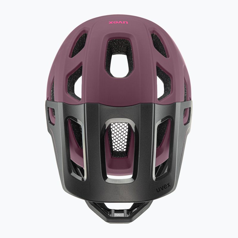 Children's bike helmet UVEX React Fullface Jr cranberry matt 5