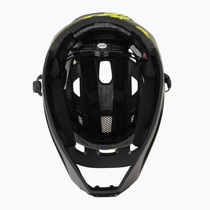 Children's bike helmet UVEX React Fullface Jr dark olive matt 5