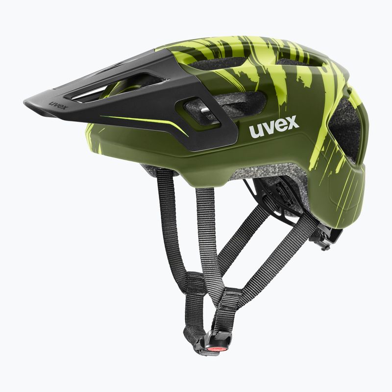 Children's bike helmet UVEX React Fullface Jr dark olive matt 2