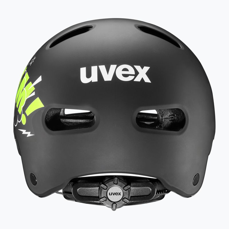 Children's helmet UVEX Kid 4 Style bam black/lime matt 3