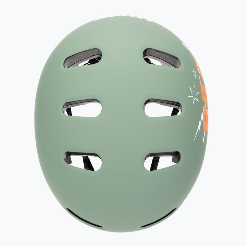 Children's helmet UVEX Kid 4 Style bam moss green/papaya matt 6