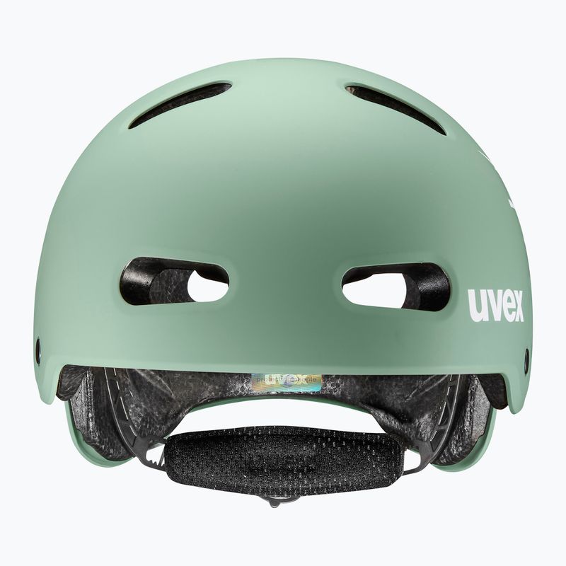 Children's helmet UVEX Kid 4 Style bam moss green/papaya matt 2
