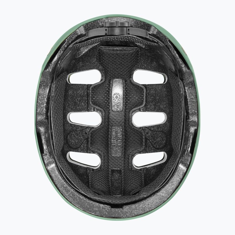 Children's helmet UVEX Kid 4 Style bam moss green/papaya matt 5