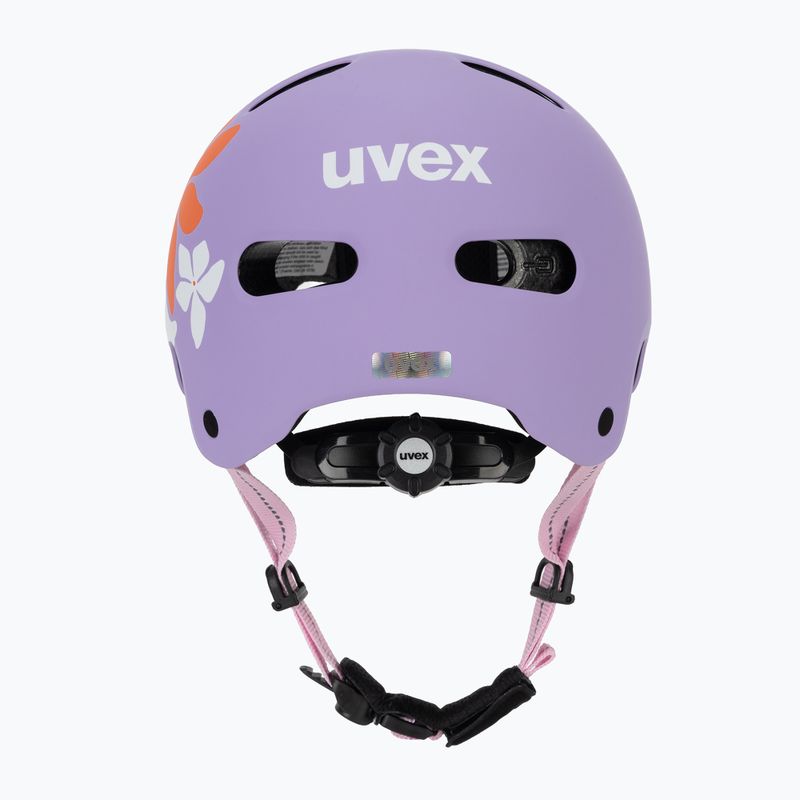 Children's helmet UVEX Kid 4 Style flower lilac matt 4