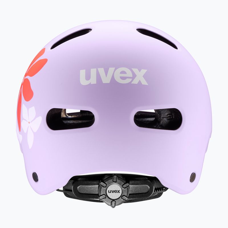 Children's helmet UVEX Kid 4 Style flower lilac matt 3