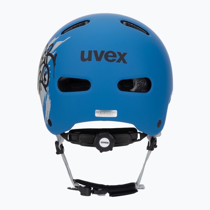 Children's helmet UVEX Kid 4 Style super hero blue matt 4