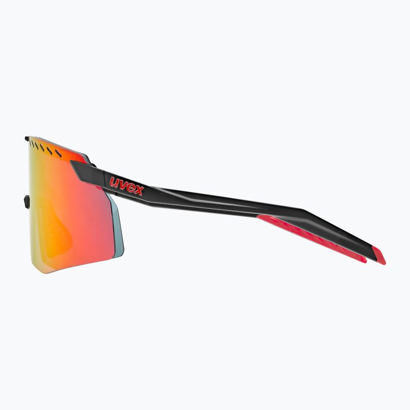 Sunglasses UVEX Pace Stage black matt/mirror red 2