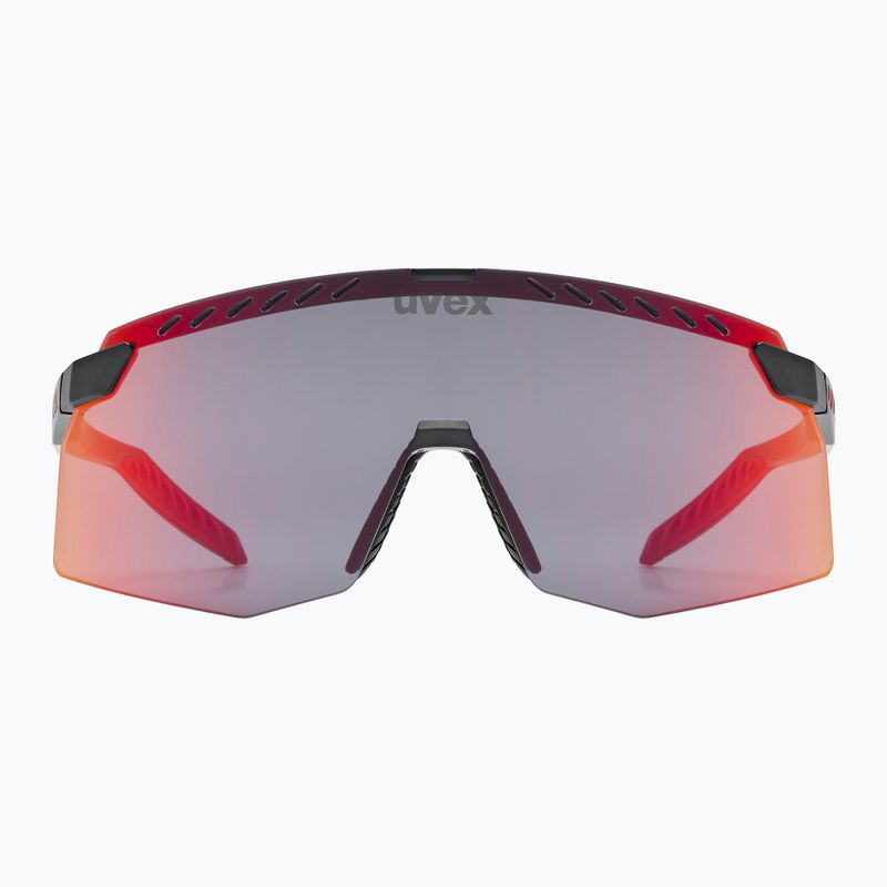 Sunglasses UVEX Pace Stage black matt/mirror red 3