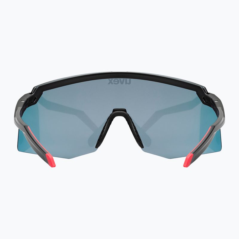 Sunglasses UVEX Pace Stage black matt/mirror red 4